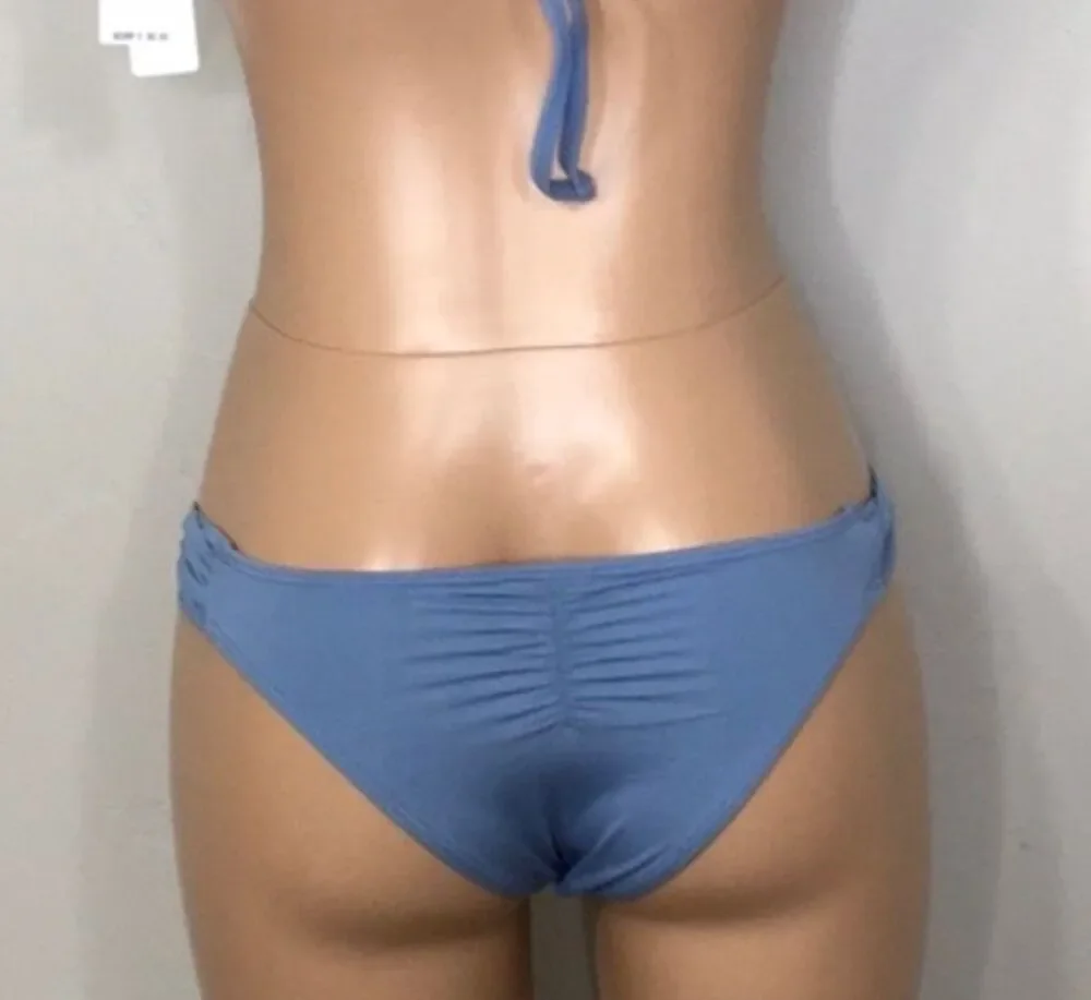 New. Pilyq sky blue lace bikini bottoms. Size medium.  Retails $76